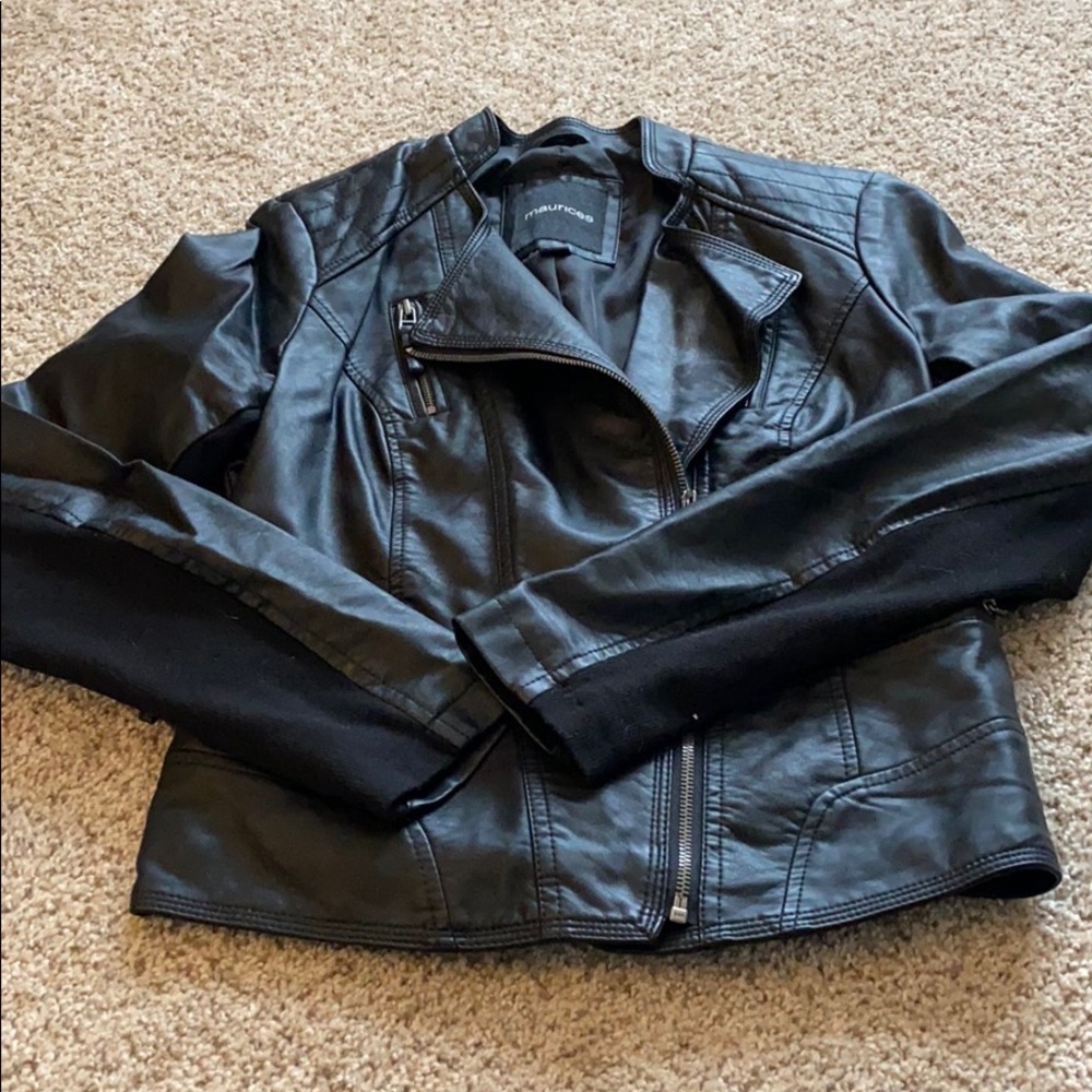Black leather jacket!